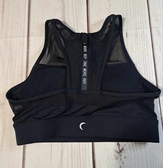 ZYIA Active All Star Zip Back Sports Bra Size Med “One More Rep” - Picture 1 of 7